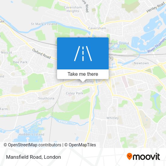 Mansfield Road map