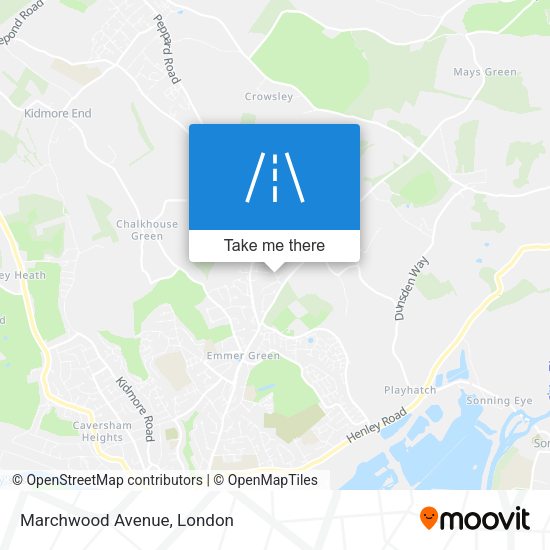 Marchwood Avenue map