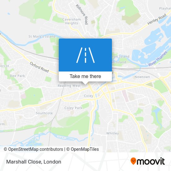 Marshall Close map
