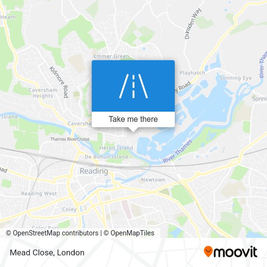 Mead Close map