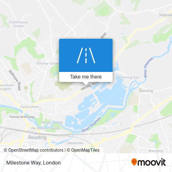 Milestone Way map