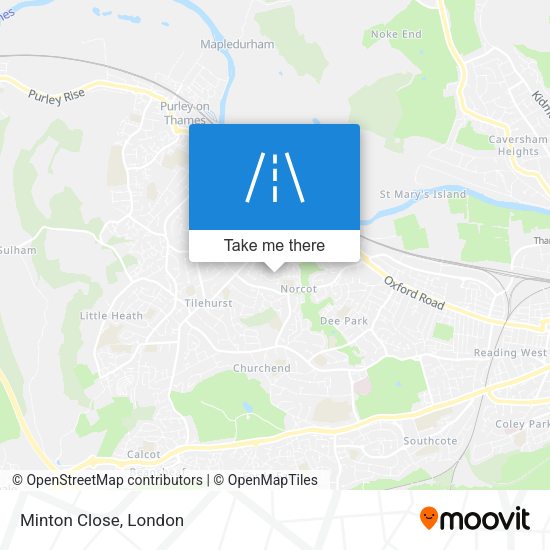 Minton Close map