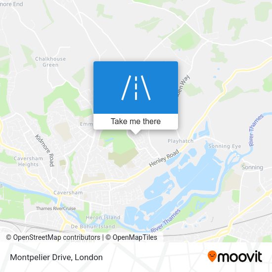Montpelier Drive map