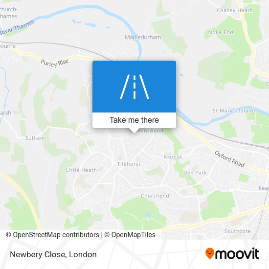 Newbery Close map