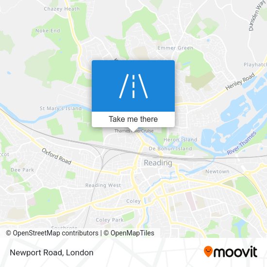 Newport Road map