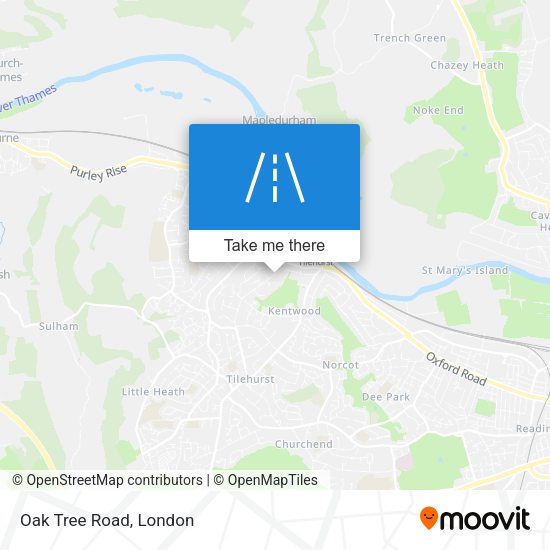 Oak Tree Road map