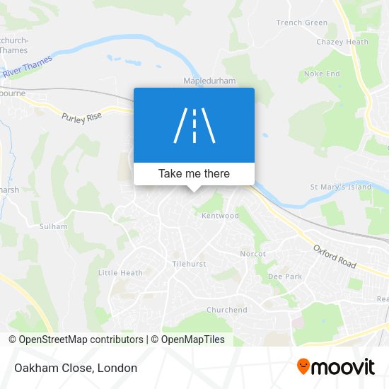 Oakham Close map
