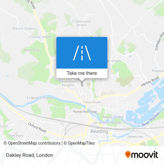 Oakley Road map