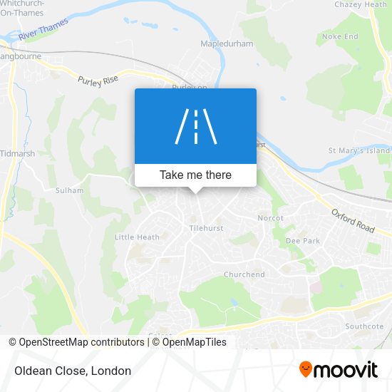 Oldean Close map
