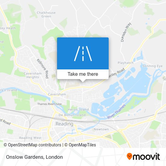 Onslow Gardens map