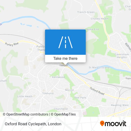 Oxford Road Cyclepath map