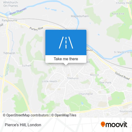 Pierce's Hill map