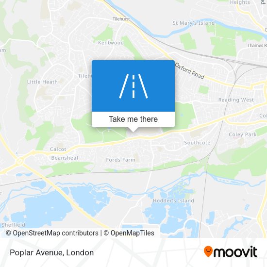 Poplar Avenue map