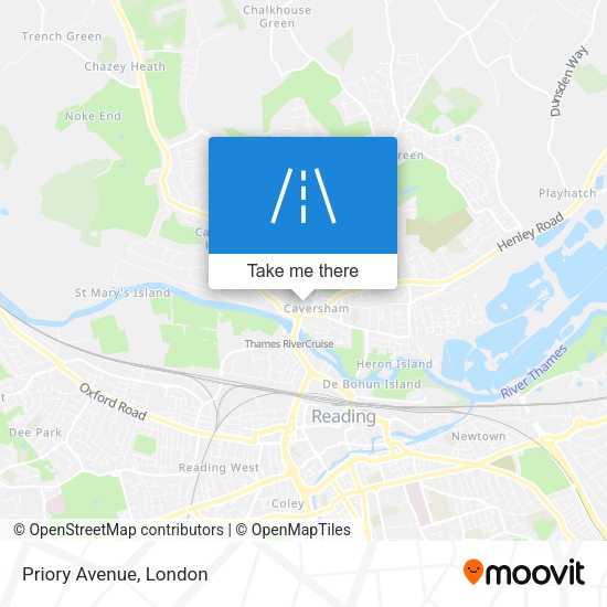 Priory Avenue map