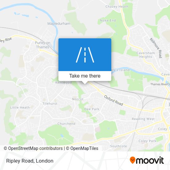 Ripley Road map