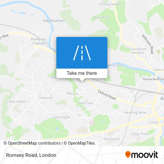 Romsey Road map