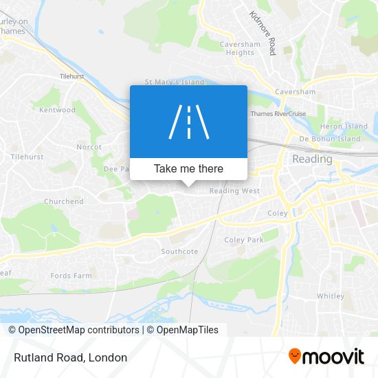 Rutland Road map