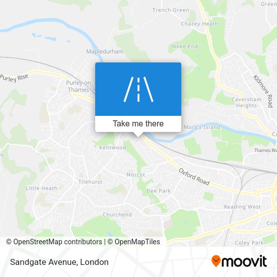 Sandgate Avenue map