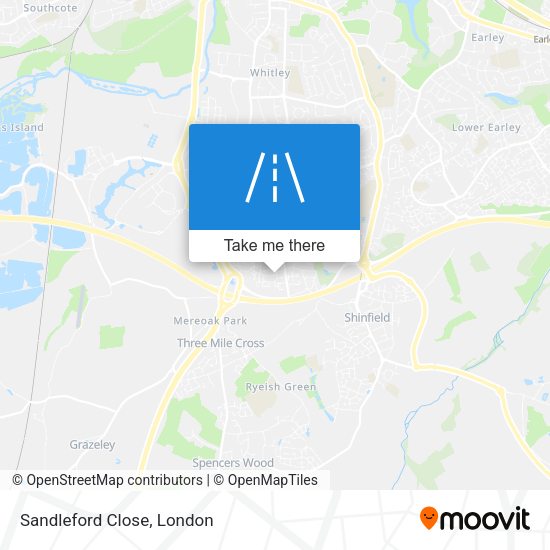 Sandleford Close map