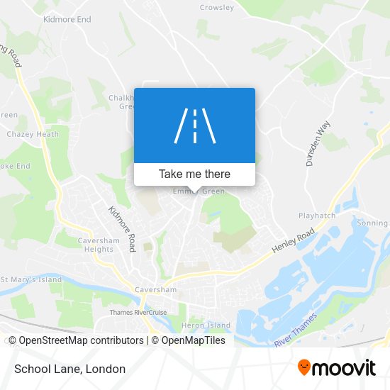 School Lane map