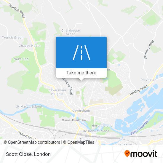 Scott Close map