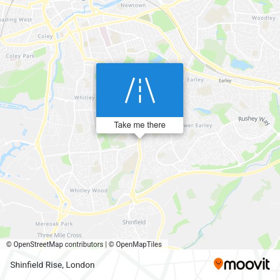 Shinfield Rise map