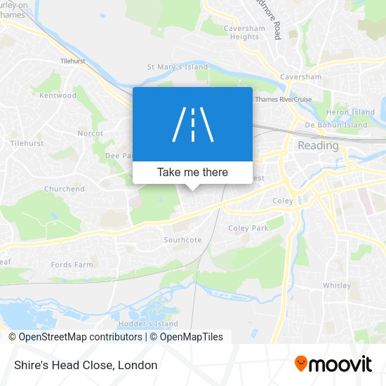 Shire's Head Close map
