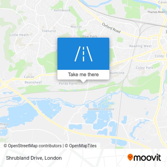 Shrubland Drive map