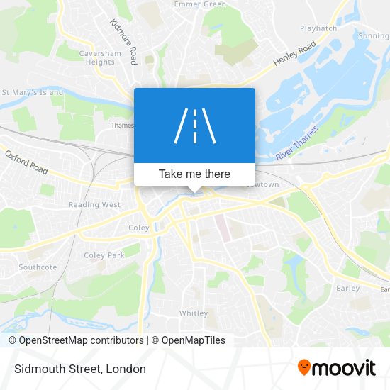 Sidmouth Street map