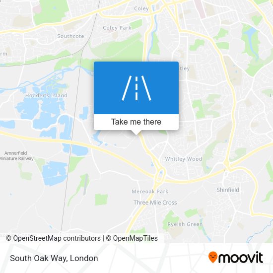 South Oak Way map