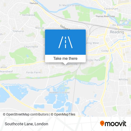 Southcote Lane map