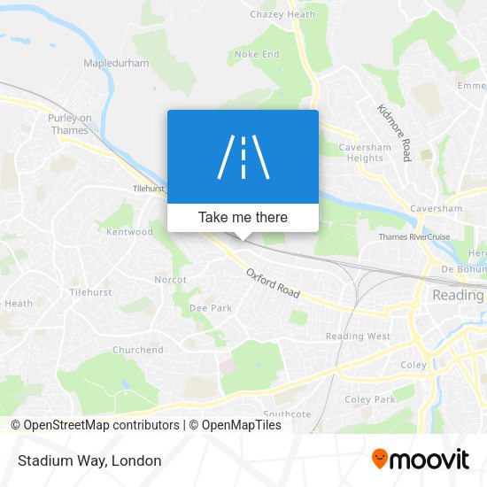 Stadium Way map