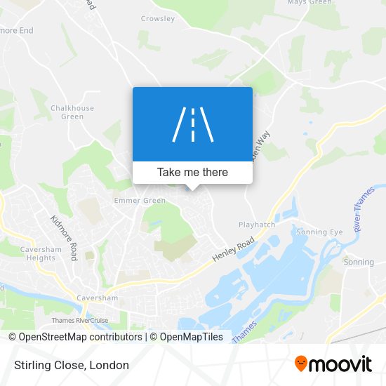 Stirling Close map