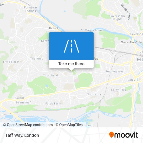 Taff Way map