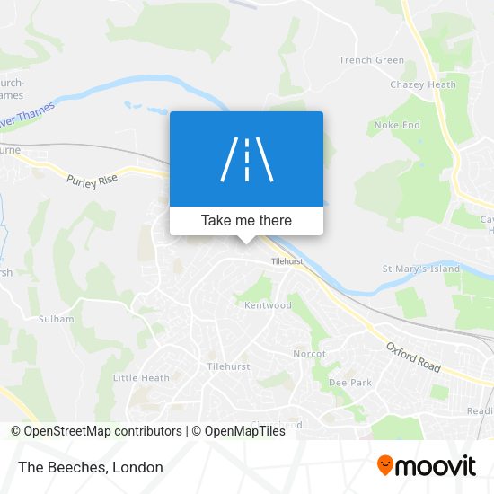The Beeches map