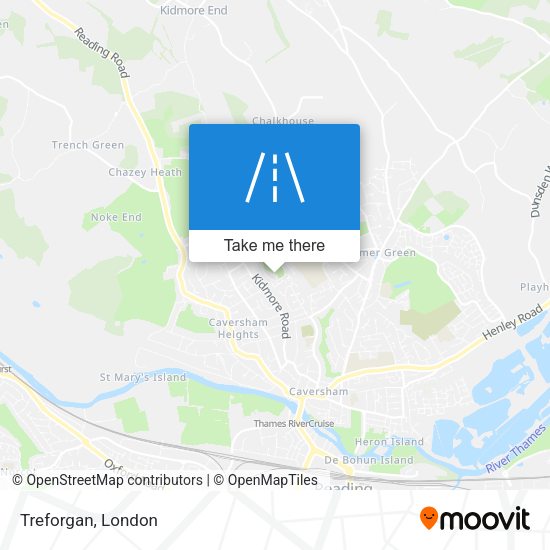 Treforgan map