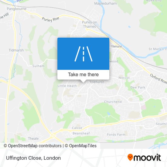 Uffington Close map