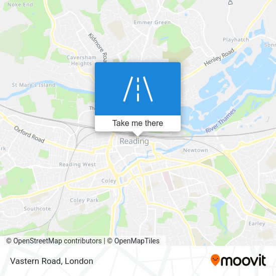 Vastern Road map