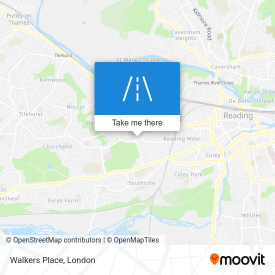 Walkers Place map