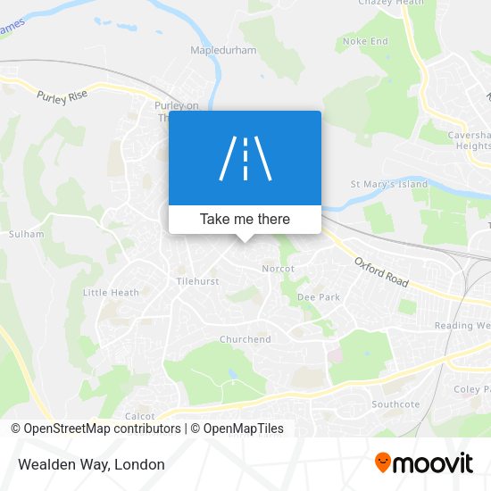Wealden Way map