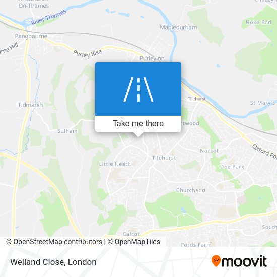 Welland Close map
