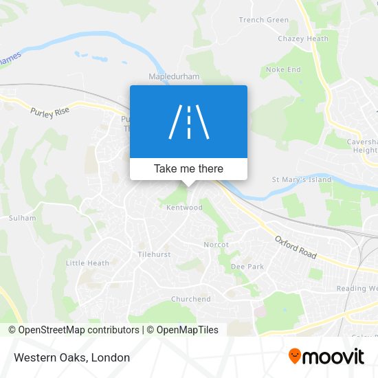 Western Oaks map
