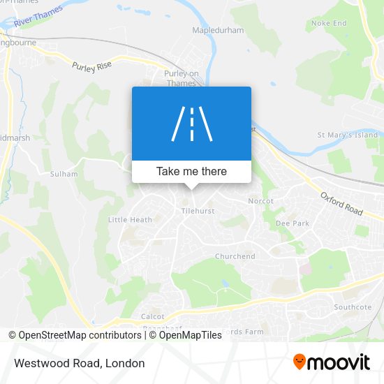 Westwood Road map