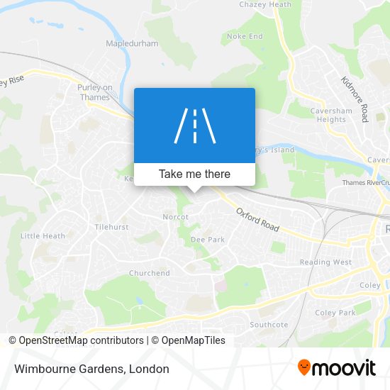 Wimbourne Gardens map