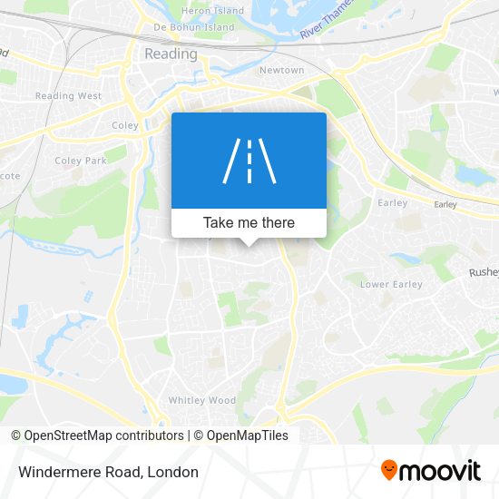 Windermere Road map
