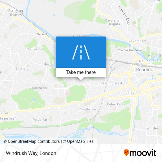 Windrush Way map