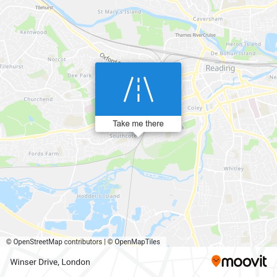 How to get to Winser Drive in Reading by Bus or Train?