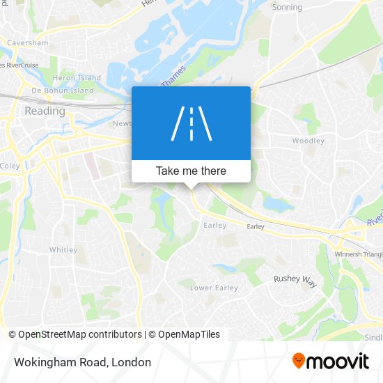 Wokingham Road map