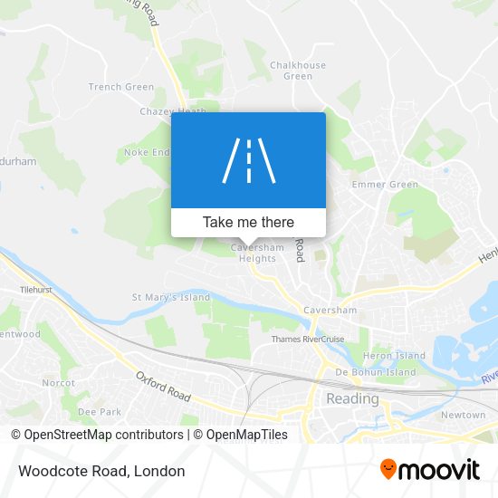 Woodcote Road map