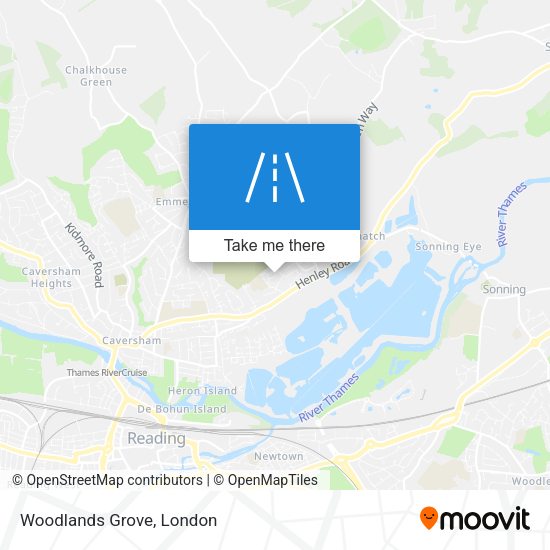 Woodlands Grove map